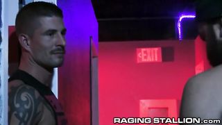 RagingStallion Studly Sean Maygers Takes Young Hunk in Backroom of Club Raging Stallion - Free Amateur Gay Porn
