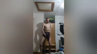 Very skinny british teen shows off his incredible skinny body while inhaling air and changing panths Peter bony - Amateur Gay Porn 2